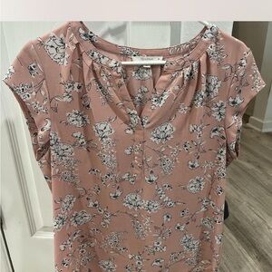 Fun 2 Fun Pink Floral Blouse